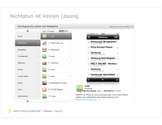 Publishing für Verlage auf dem iphone
