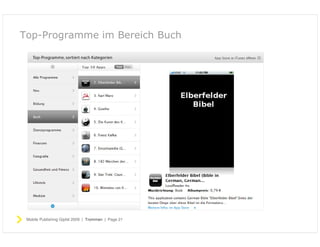 Publishing für Verlage auf dem iphone