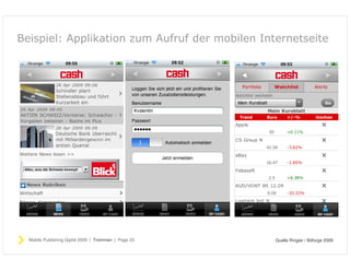 Publishing für Verlage auf dem iphone