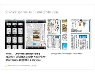 Publishing für Verlage auf dem iphone