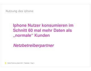 Publishing für Verlage auf dem iphone