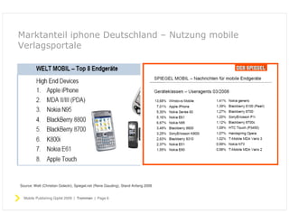 Publishing für Verlage auf dem iphone