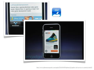 http://www.iphoneuserguide.com/apple/2010/04/09/iphone3g/apples-iad-service-is-entirely-html5/
 