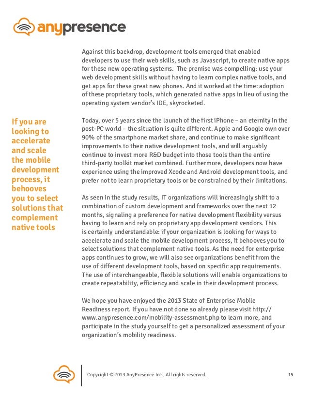 State Enterprise Advantages and Disadvantages Mobile Readiness