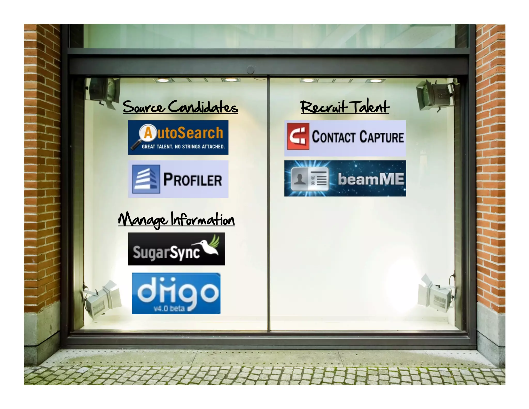 Source Candidates    Recruit Talent




Manage Information
 