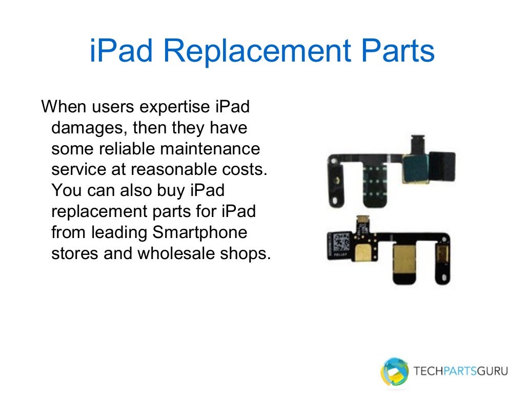 Mobile repairing parts presented by tech