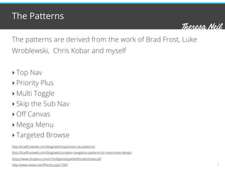 Navigation Patterns for Mobile Optimized Retail Sites | PDF
