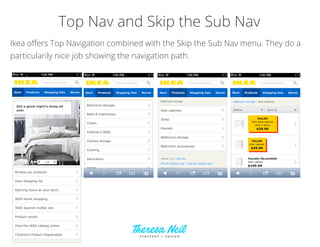 Navigation Patterns for Mobile Optimized Retail Sites | PDF