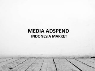 MEDIA ADSPEND
INDONESIA MARKET

 