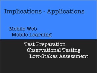 Mobile Revolution and Assessment - ATP 2011