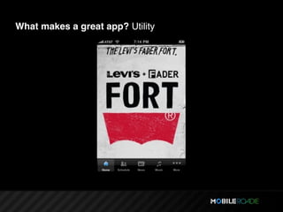 What makes a great app? Utility
 
