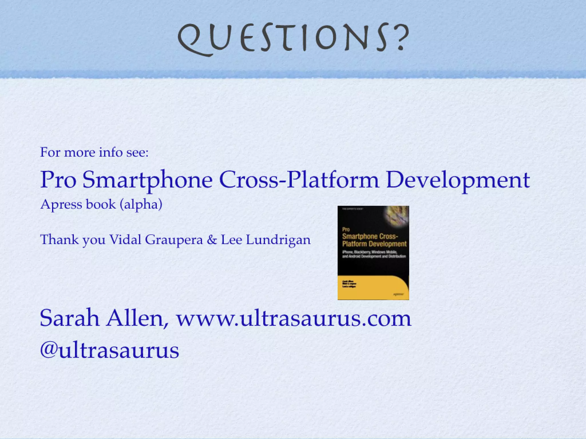 Mobile Ruby,  RubyConf 2009