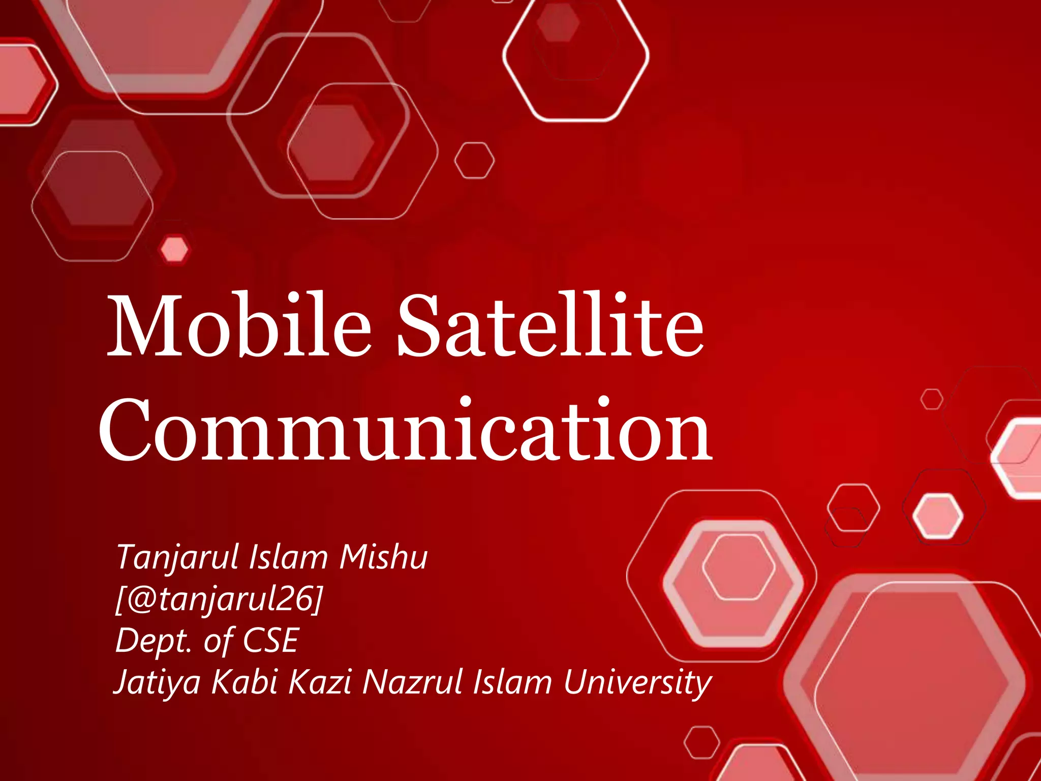 Mobile-satellite-communication