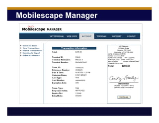 Mobilescape Manager
 