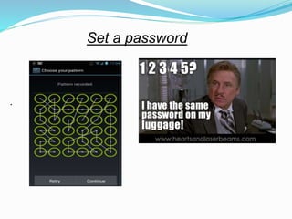 Set a password
.
 