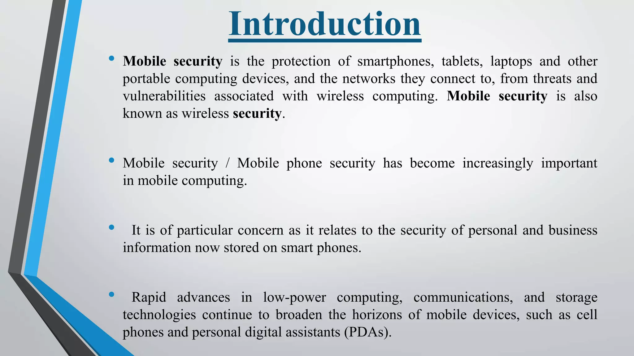 Mobile security in Cyber Security | PPTX