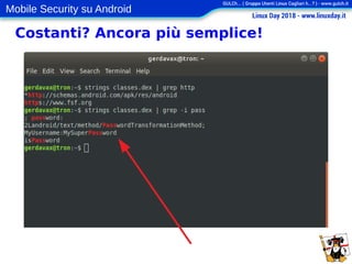 Mobile Security su Android
Costanti? Ancora più semplice!
 