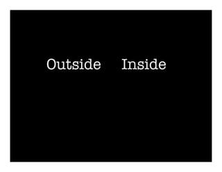 Outside
   Inside
 