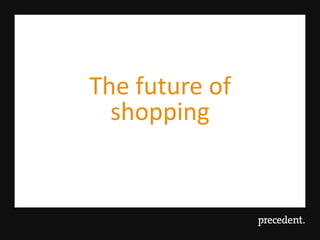 The future of
  shopping
 