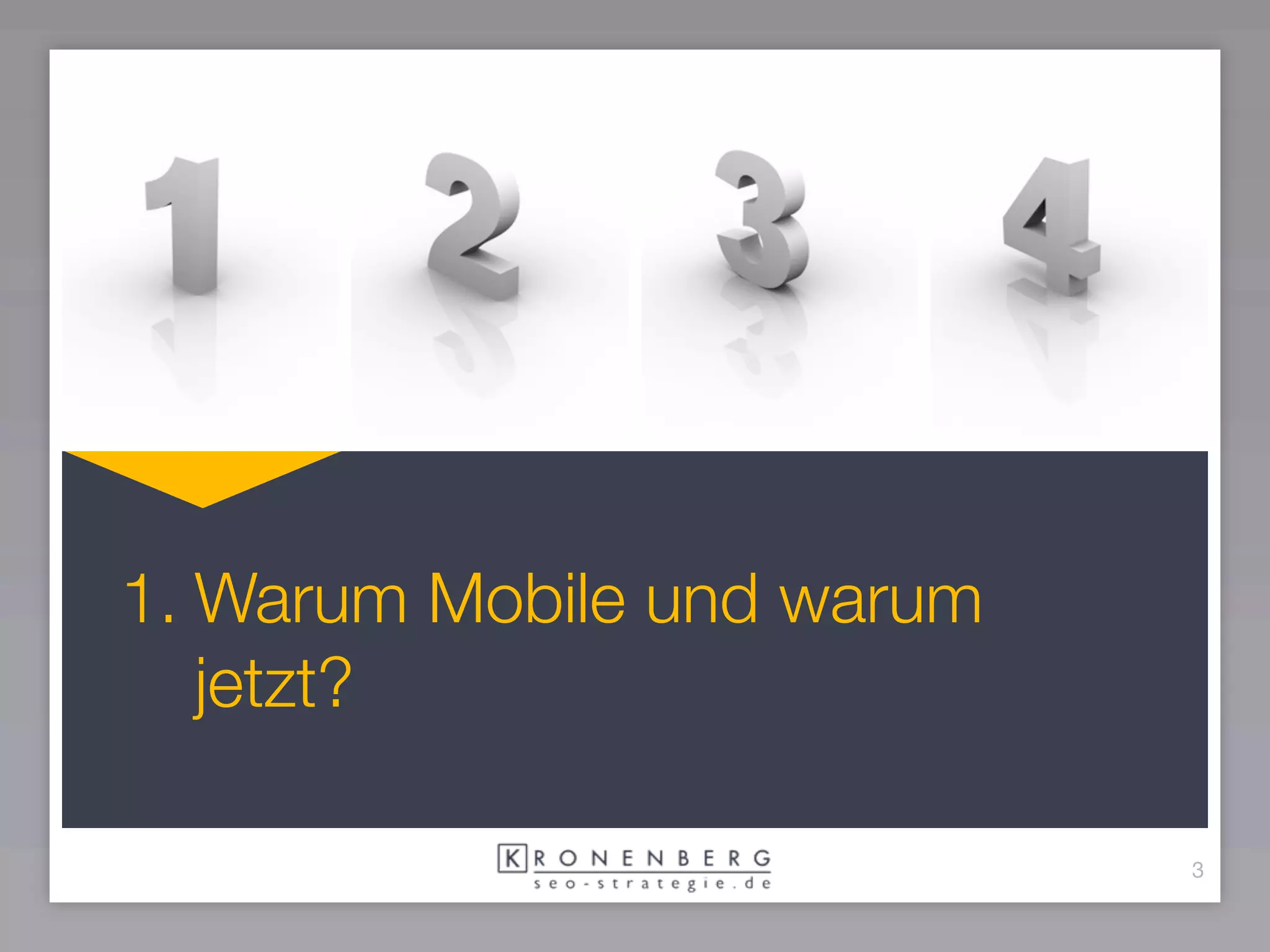 1. Warum Mobile und warum
   jetzt?

                            3
 