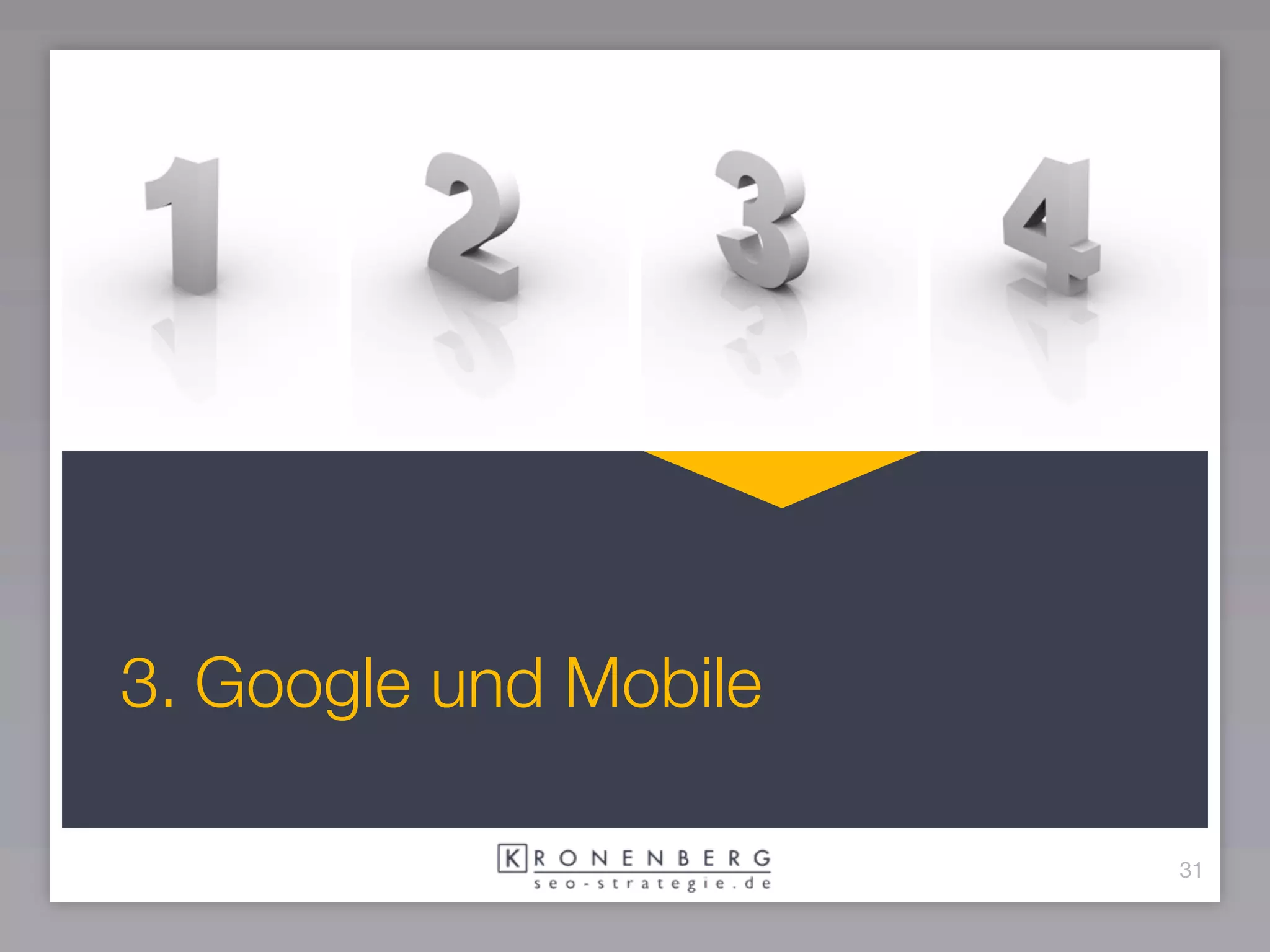 3. Google und Mobile

                       31
 