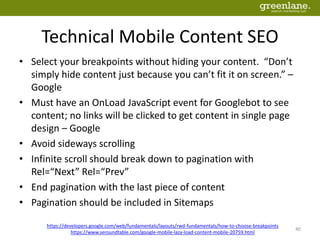 Mobile SEO - Technical, Content, Local, Apps and Beyond