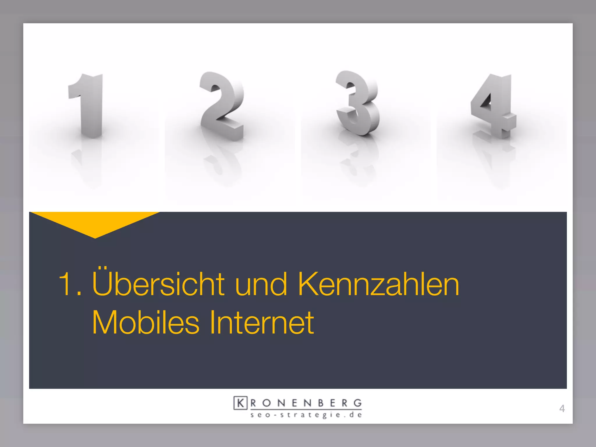 1. Übersicht und Kennzahlen
   Mobiles Internet

                              4
 