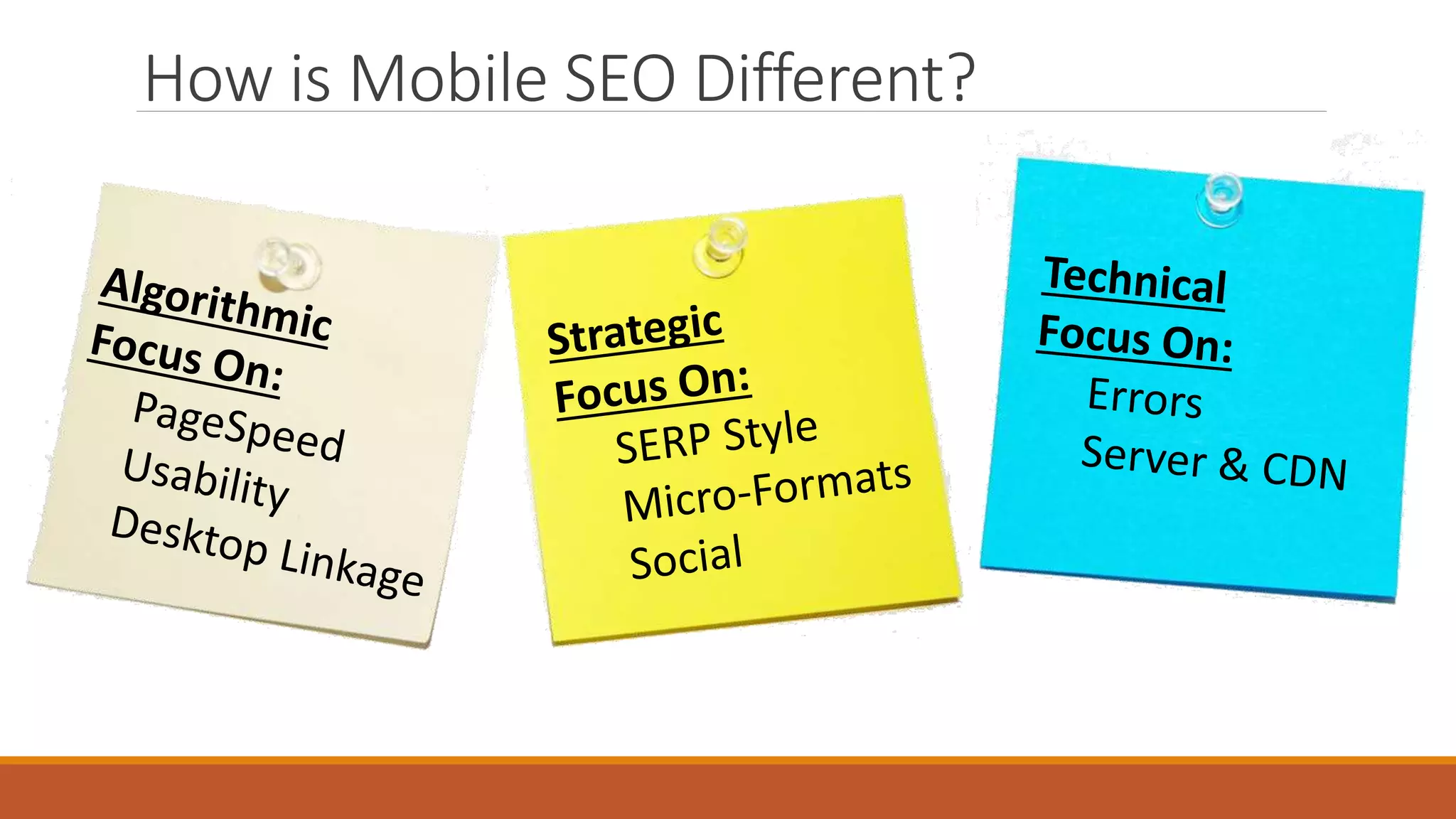How is Mobile SEO Different?
 