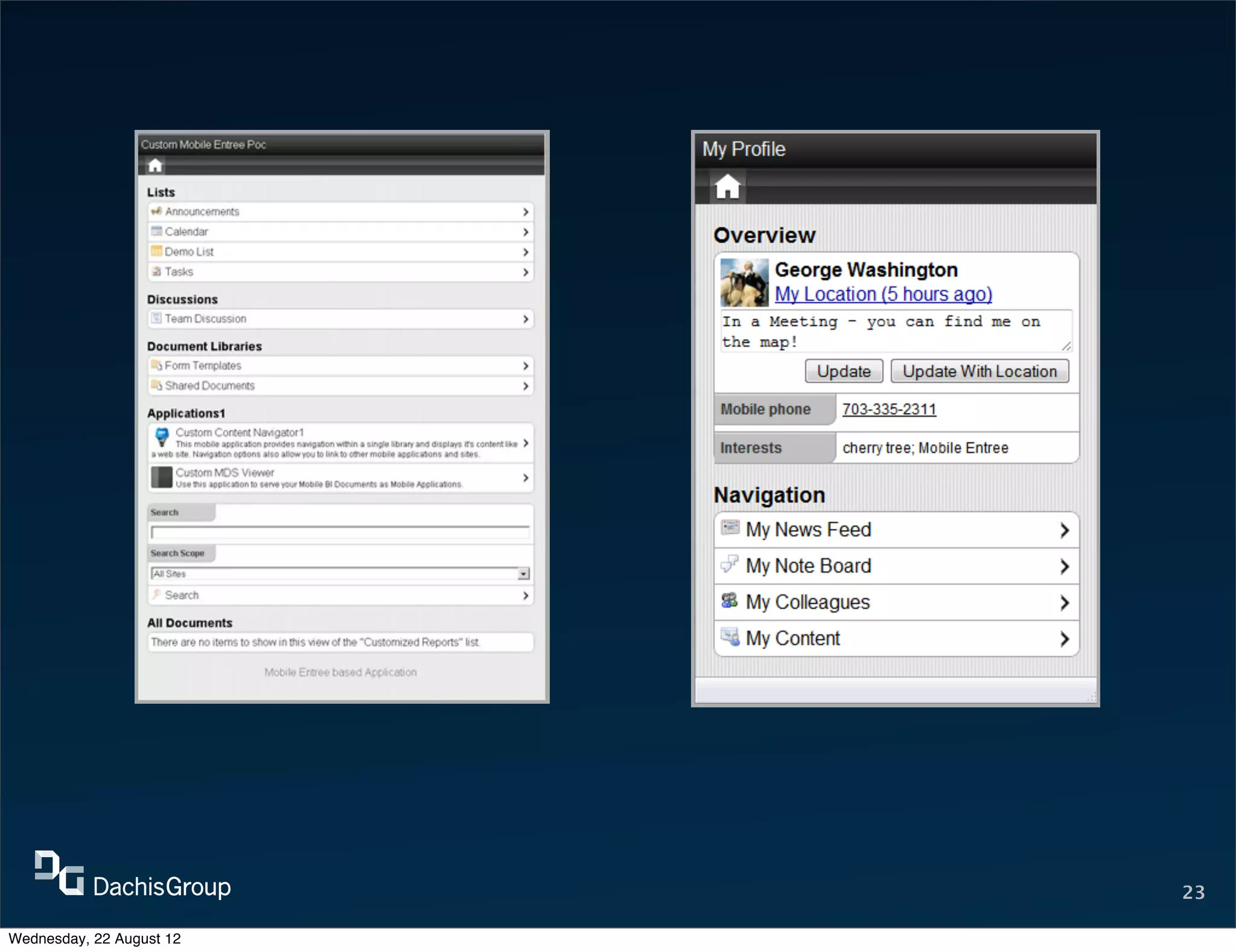 23

Wednesday, 22 August 12
 
