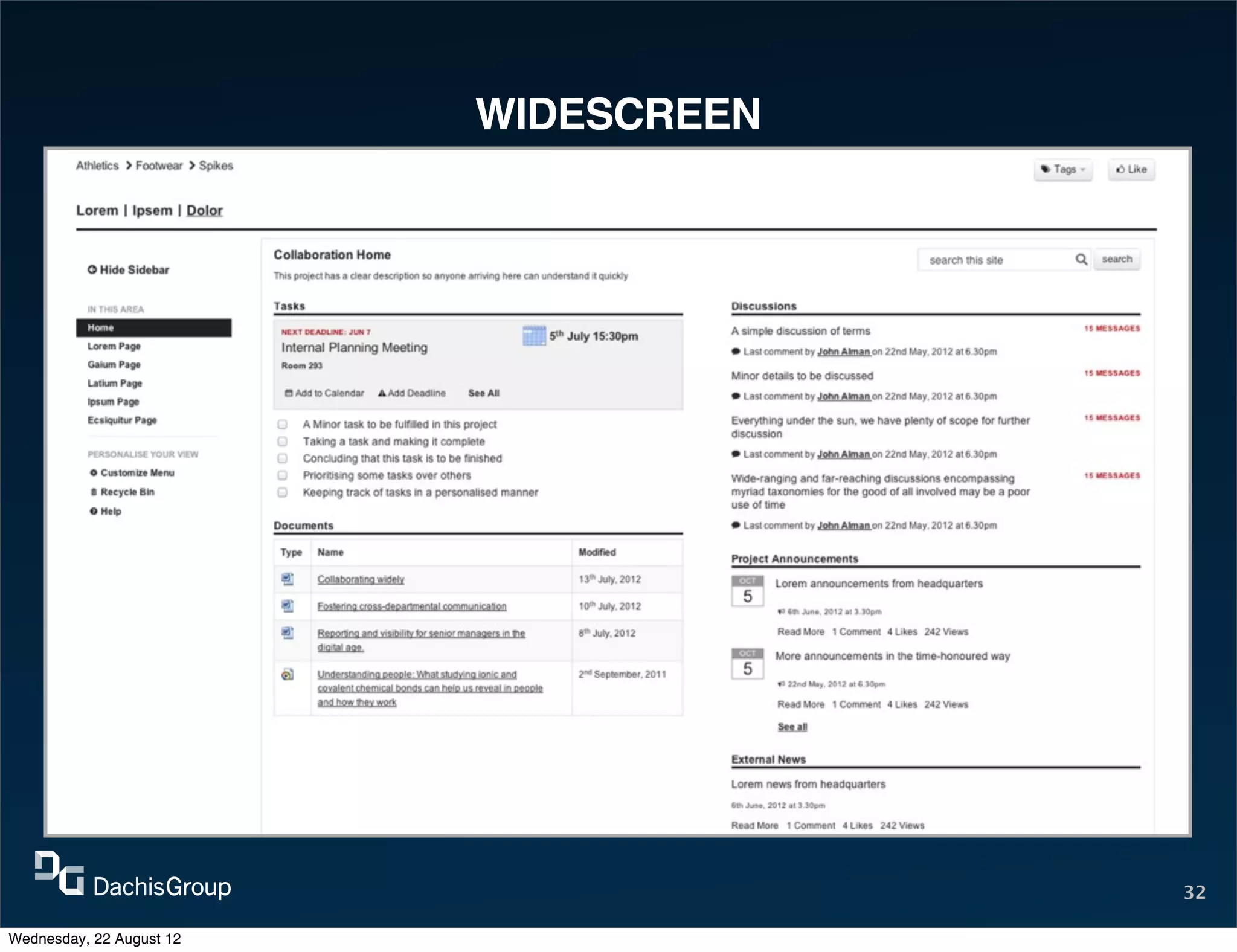 WIDESCREEN




                                       32

Wednesday, 22 August 12
 
