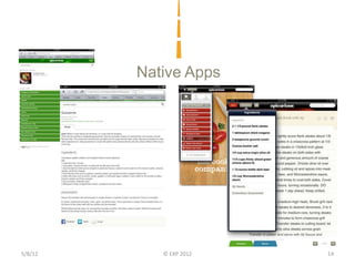 Native Apps




5/8/12      © EXP 2012   14
 