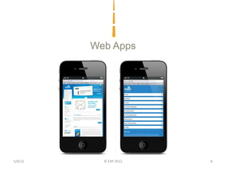 Web Apps




5/8/12     © EXP 2012   8
 