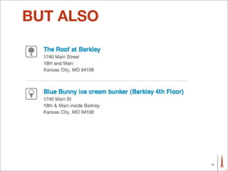 BUT ALSO




           19
 