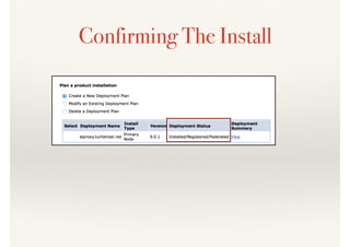 Confirming The Install
 