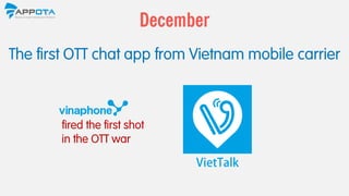 20
Zalo reached the milestone of 20 million users
November
million
users
 