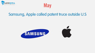 Samsung, Apple called patent truce outside U.S
May
 
