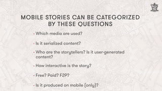 Mobile Storytelling (overview) | PDF