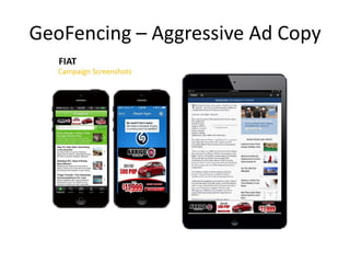 GeoFencing – Aggressive Ad Copy
 