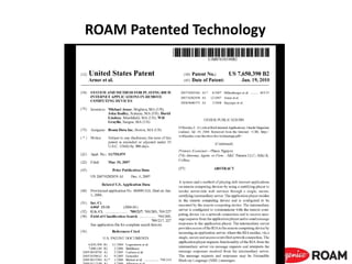 ROAM Patented Technology
 