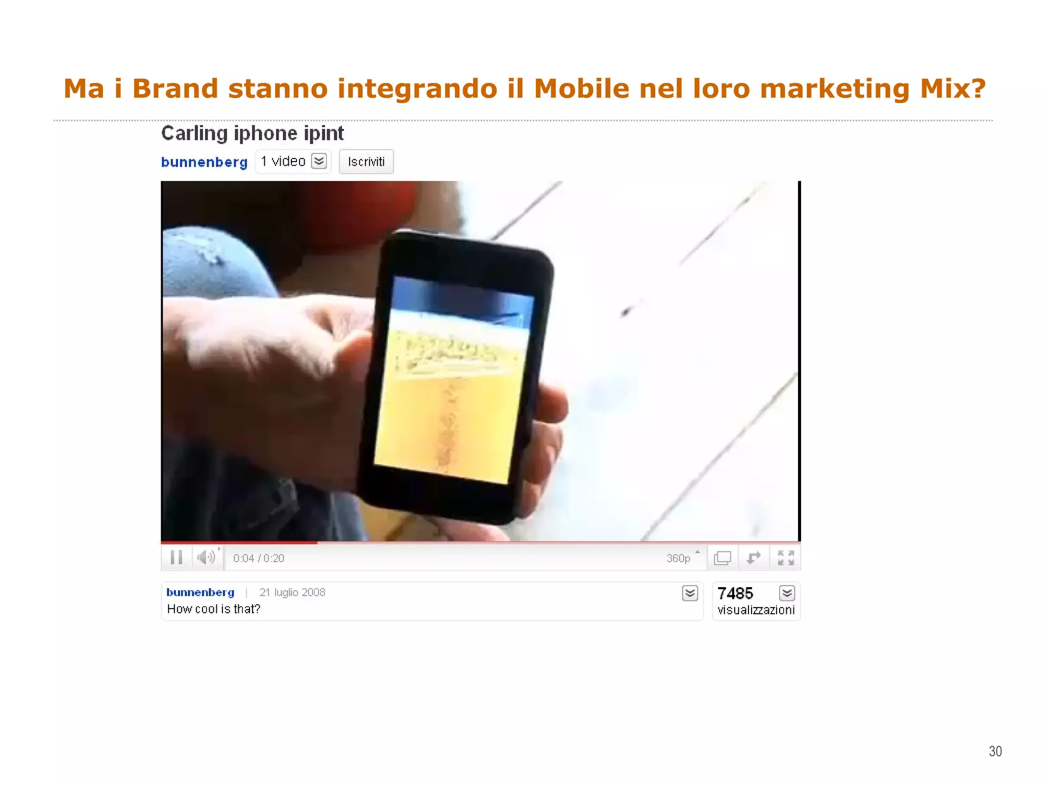 Ma i Brand stanno integrando il Mobile nel loro marketing Mix? 