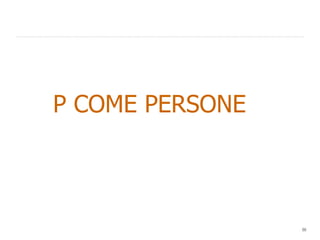 P COME PERSONE  