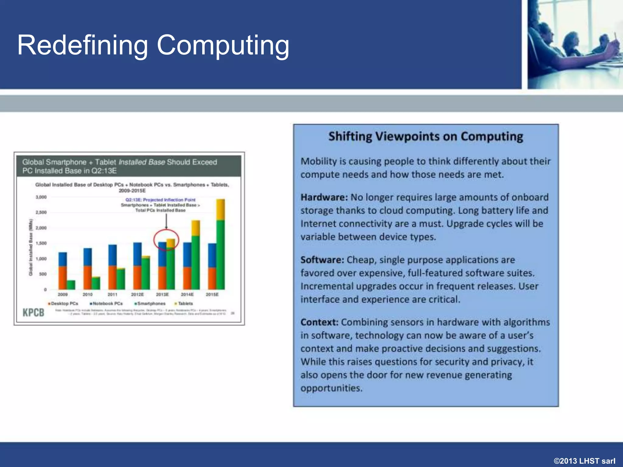 Redefining Computing

©2013 LHST sarl

 
