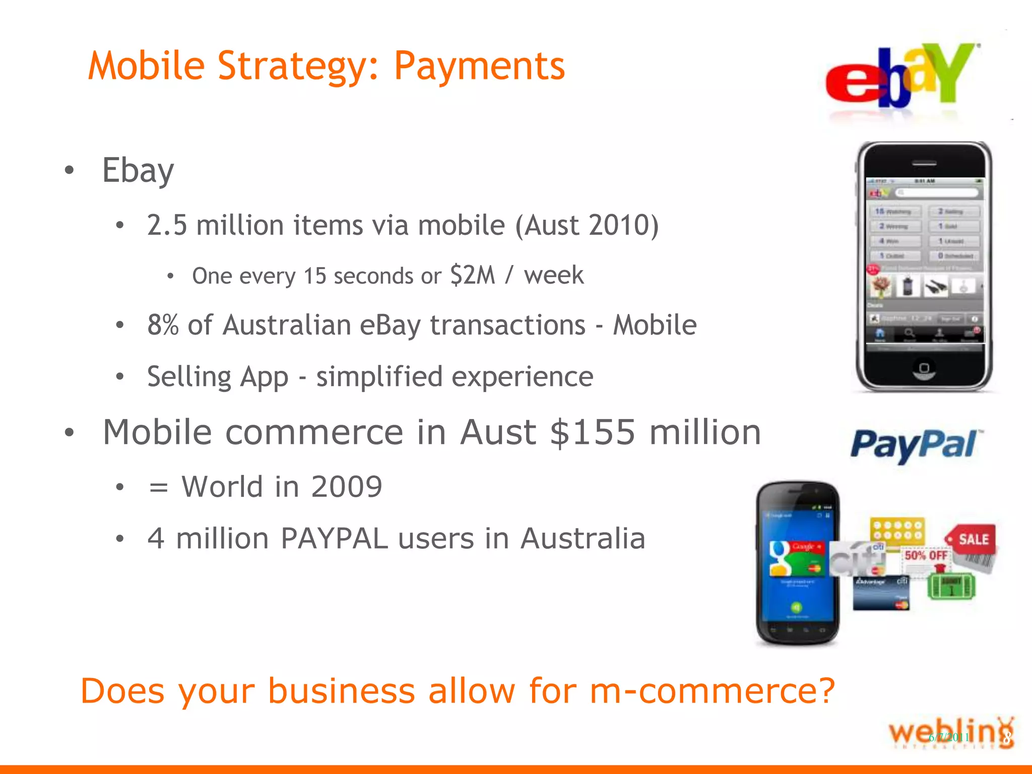 Mobile Strategy: QR codesFrom print, outdoor to onlineExtend communications