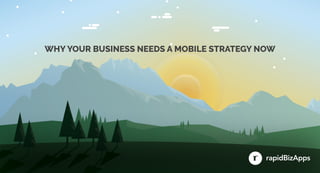 WHY YOUR BUSINESS NEEDS A MOBILE STRATEGY NOW
 