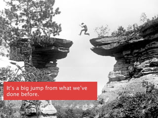 Slide 57 January 2013
© LINE Communications 2013
Seated, predictable environment
It’s a big jump from what we’ve
done before.
 