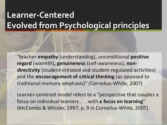 Learner centered psychological principles research paper picture