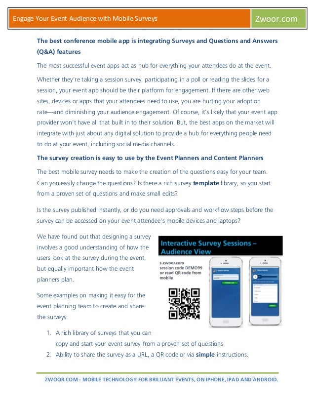 engage your event audience with mobile surveys