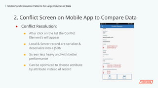 Mobile Synchronization Patterns for Large Volumes of Data | PPTX