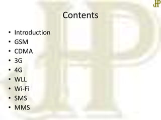 Mobile technologies | PPTX