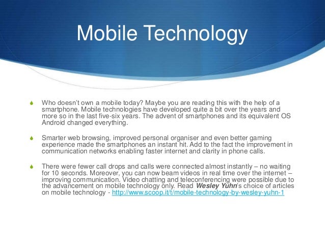 mobile technology and its meteoric rise mobile technology